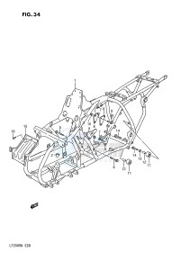 LT250R (E28) drawing FRAME (MODEL H J K L M N)