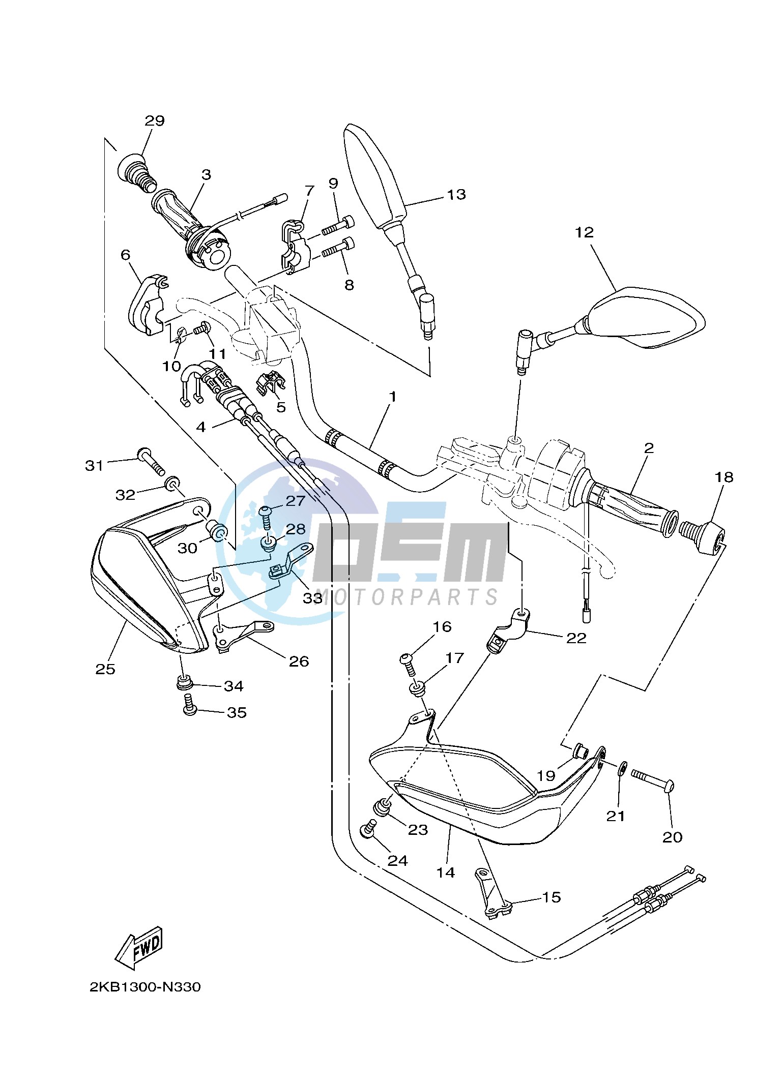 STEERING HANDLE & CABLE