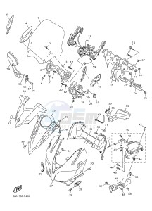 FJR1300AE FJR1300-AS ENGLAND drawing COWLING 1