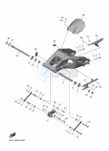 YZF1000D YZF-R1M (B4S1) drawing REAR ARM