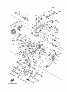 XT1200ZE XT1200ZE SUPER TENERE ABS (BP97) drawing REAR ARM & SUSPENSION