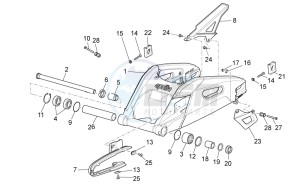 Tuono V4 1100 RR (EMEA, APAC) (AU, EU, HK, IS, JP, NZ, RC, S, T, VN) drawing Swing arm