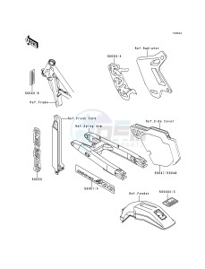 KDX 200 E [KDX200] (E4-E6)) [KDX200] drawing LABEL-- KDX200-E6- -