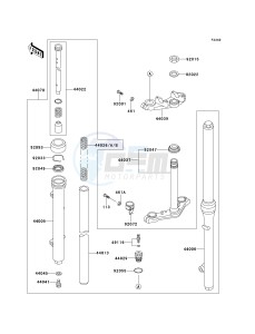 KX 60 B [KX60] (B10-B14) [KX60] drawing FRONT FORK