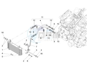 ETV 1200 Caponord Rally (EMEA, APAC) drawing Oil radiator