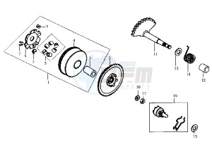 MASK - 50 cc drawing DRIVING PULLEY