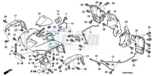 TRX680FA9 Australia - (U) drawing FRONT FENDER