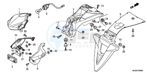 NC700XAD NC700X ABS Europe Direct - (ED) drawing TAILLIGHT