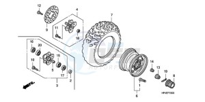 TRX420FPM9 U / 4WD drawing FRONT WHEEL