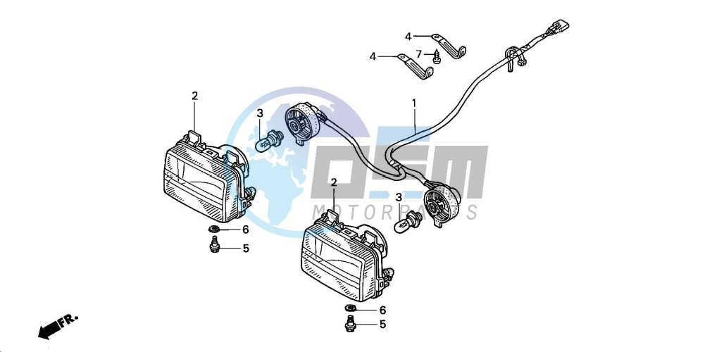 HEADLIGHT (TRX350TM/TE)