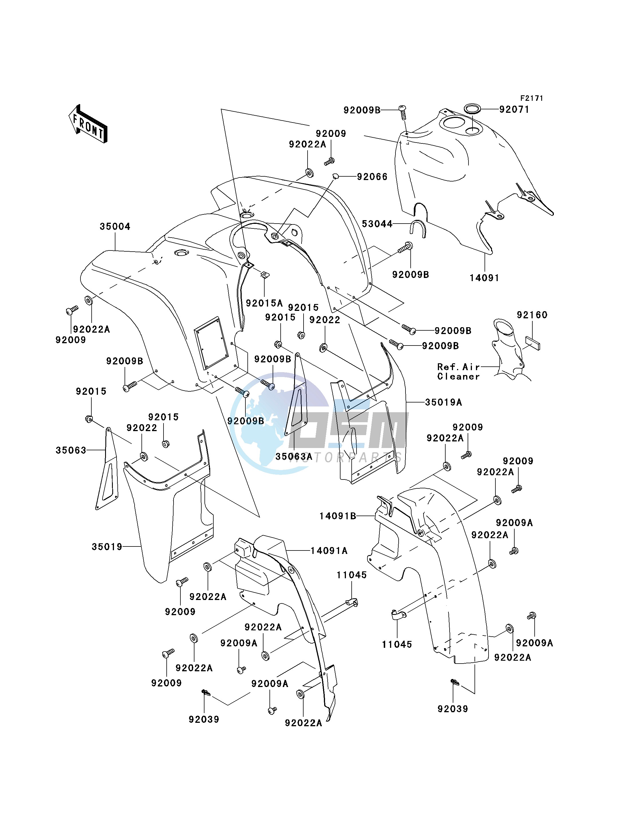 FRONT FENDER-- S- -