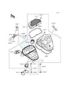 ER-6F_ABS EX650FEF XX (EU ME A(FRICA) drawing Air Cleaner