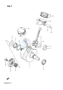 VS750GL (E1) INTRUDER drawing CRANKSHAFT