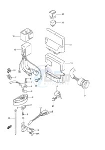 DF 200 drawing PTT Switch/Engine Control Unit