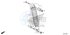 TRX420TE1F TRX420 Europe Direct - (ED) drawing REAR CUSHION