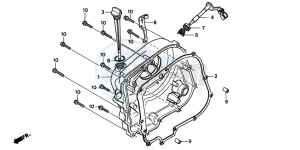 CMX250C REBEL drawing RIGHT CRANKCASE COVER