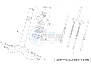 Sport City Street 300 4t 4v e3 drawing Front fork I