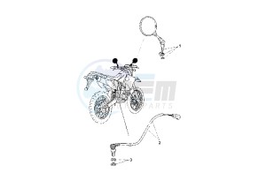 WR F 250 drawing MIRROR EURO KIT