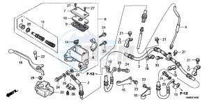 TRX250TEC drawing FR. BRAKE MASTER CYLINDER