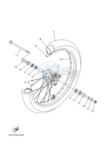 TT-R125 TT-R125LW (2CP6) drawing FRONT WHEEL