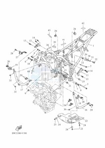 XTZ690 TENERE 700 (BW31) drawing FRAME