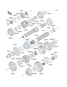 ZX 900 C [NINJA ZX-9R] (C1-C2) [NINJA ZX-9R] drawing TRANSMISSION