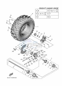 YXF1000EW YX10FRPAP (B4JF) drawing REAR WHEEL 2