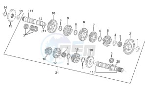 etx 125 1998 drawing Transmission 6 speed