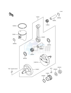 KX 125 K [KX125] (K1) [KX125] drawing CRANKSHAFT_PISTON-- S- -