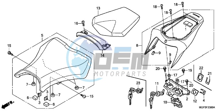 SEAT (CBR1000RR/RA)