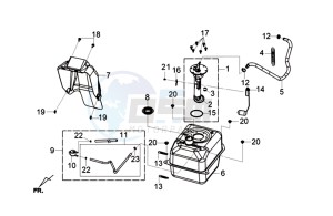 GTS 125I (L8) EU EURO4 drawing FUEL TANK -  FUEL GAUGE