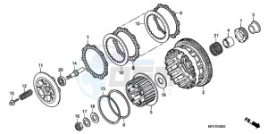 CB600FA39 Europe Direct - (ED / ABS ST) drawing CLUTCH