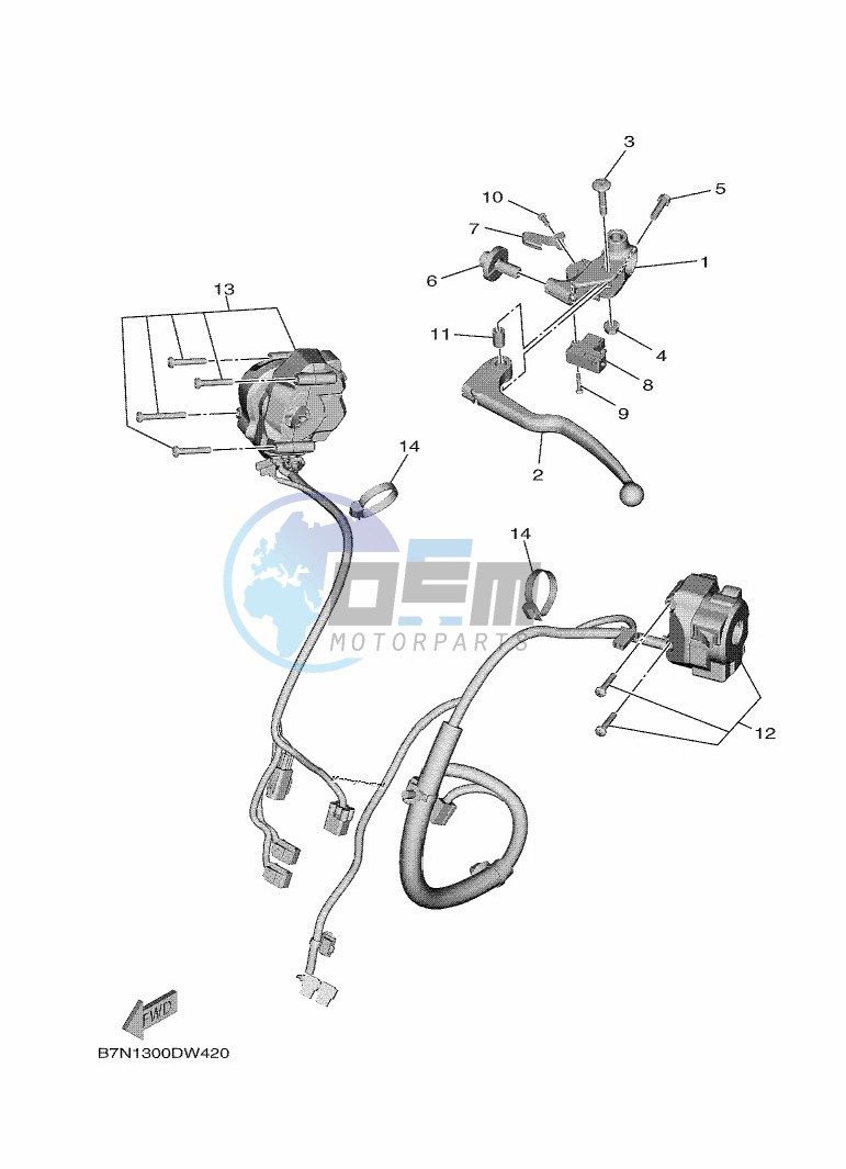 HANDLE SWITCH & LEVER