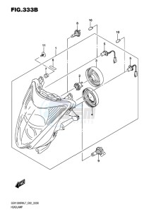 GSX-1300R ABS HAYABUSA EU drawing HEADLAMP