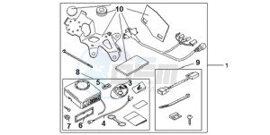 CBR600RA9 France - (F / ABS CMF) drawing AVERTO ALARM KIT