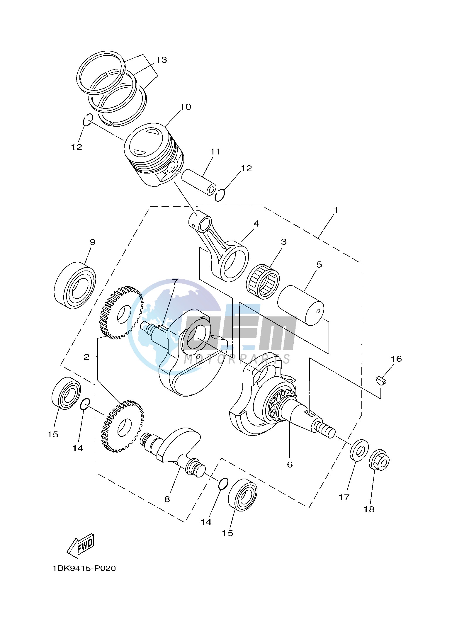 CRANKSHAFT & PISTON