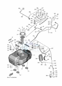 YXE1000EWS YX10EPSM (B4M2) drawing FUEL TANK