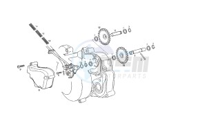 SENDA SM X-RACE - 50 CC 2T EU2 drawing OIL PUMP