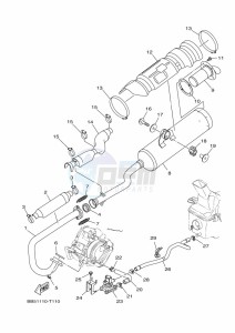 YFM450FWB YFM45KDXK (BJ59) drawing EXHAUST