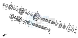 CRF70F drawing TRANSMISSION