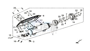 CITYCOM 300I S drawing EXHAUST