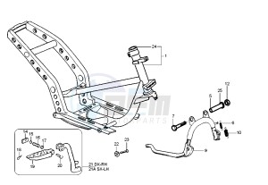 Runner VX-VXR 125-200 125 drawing Frame - Central Stand