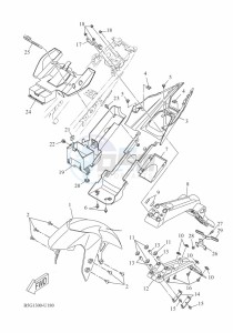 YZF125-A YZF-R125 (B5G5) drawing FENDER