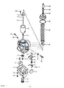 RM125 (N-T) drawing CARBURETOR