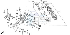 NSR50S drawing REAR CUSHION