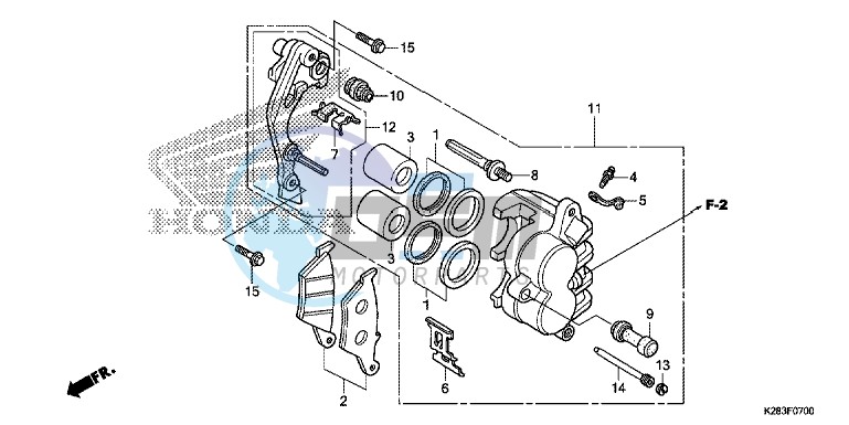 FRONT BRAKE CALIPER