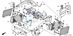 VFR800A9 UK - (E / ABS MME TWO) drawing RADIATOR