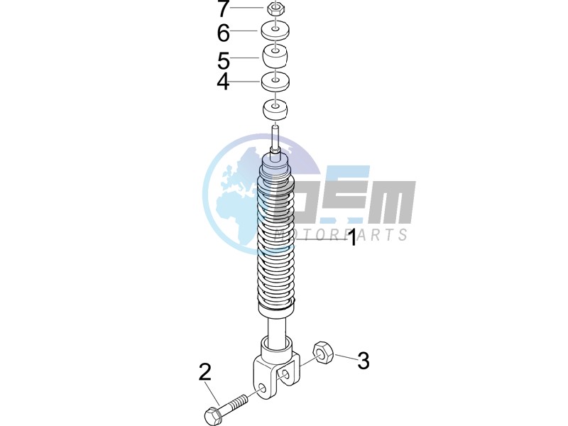 Rear suspension - Shock absorbers