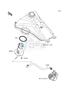 KFX450R KSF450BEF EU drawing Fuel Pump