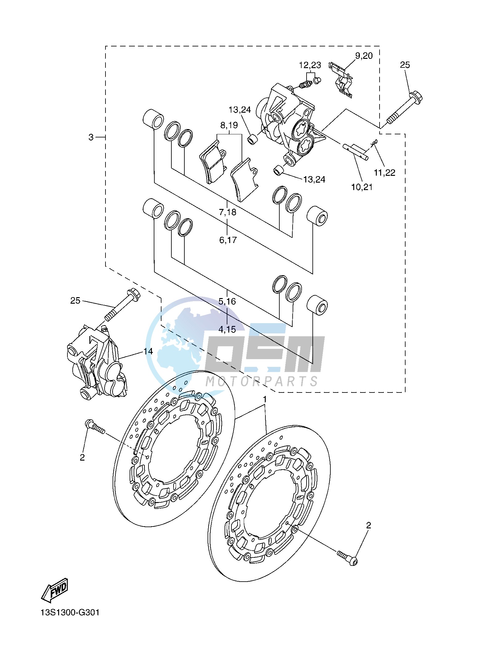 FRONT BRAKE CALIPER